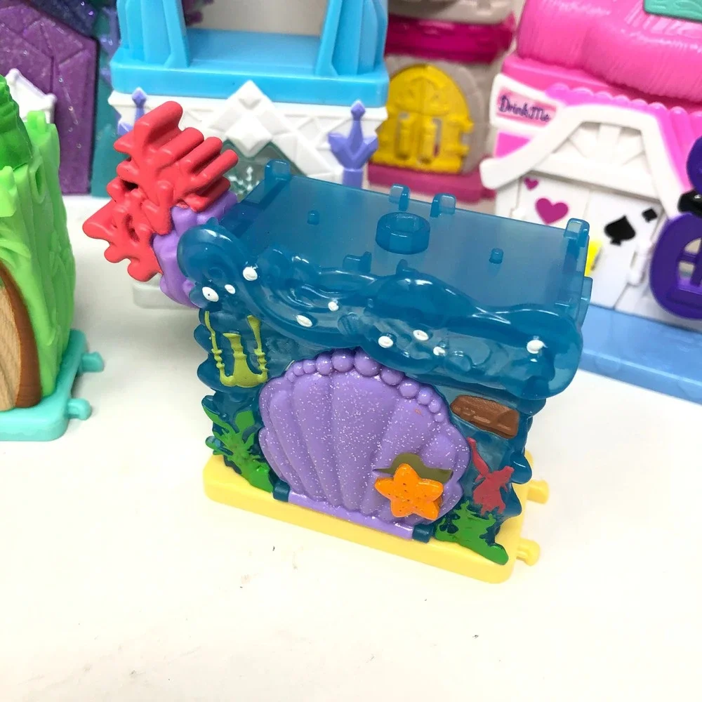 Disney Doorables Playset Lot Frozen Tangled Mickey Mouse Little Mermaid Houses